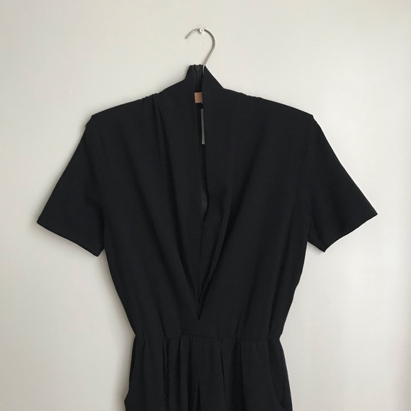 Vintage Deep V Shorts Zip Back Romper - Picture 3 of 10